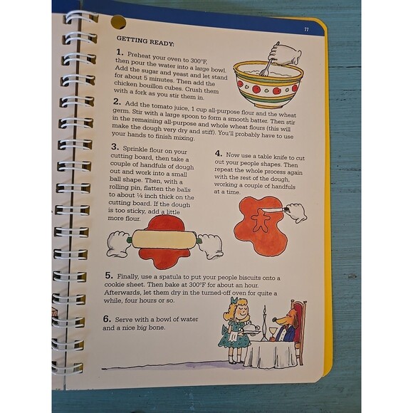 Vintage 1987 Kids Cooking A Very Slightly Messy Cookbook Recipes Cook Book Vtg - Picture 8 of 9